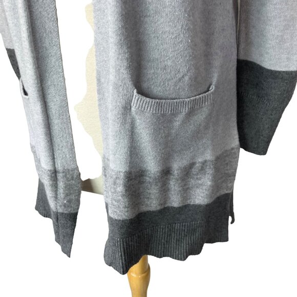 Peyton Primrose Long Cardigan Sweater Womens Small Gray Soft Warm - Picture 5 of 8